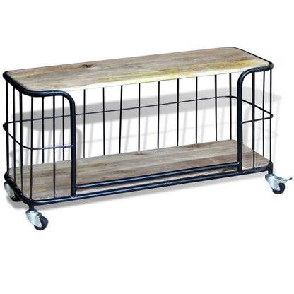 Tv Cabinet Solid Mango Wood - 100×40×45cm