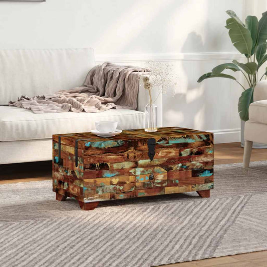 Coffee Table Box Chest Solid Reclaimed Wood