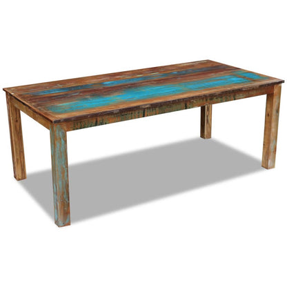 Dining Table, Solid Reclaimed Wood - 200×100×76cm