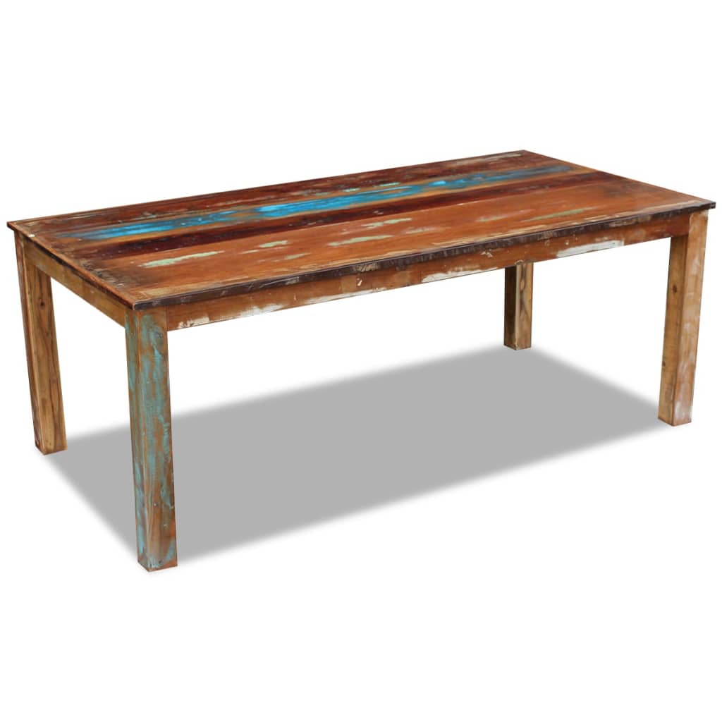 Dining Table, Solid Reclaimed Wood - 200×100×76cm