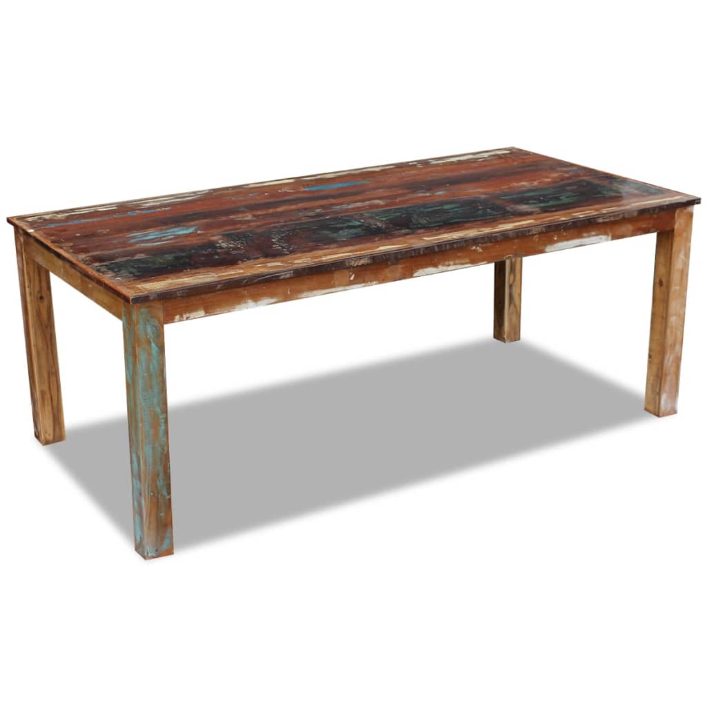 Dining Table, Solid Reclaimed Wood - 200×100×76cm