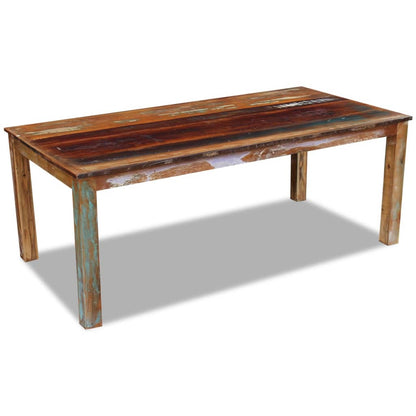 Dining Table, Solid Reclaimed Wood - 200×100×76cm
