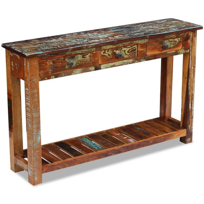 Console Table Solid Reclaimed Wood - 120×30×76cm