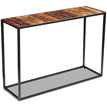 Console Table, Solid Reclaimed Wood - 110×35×76cm
