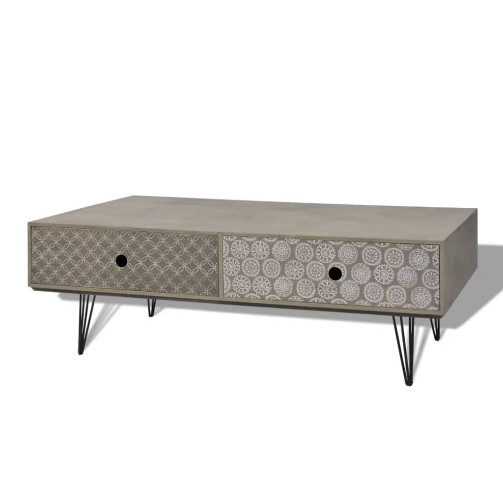 Coffee Table Grey - 100×60×35cm