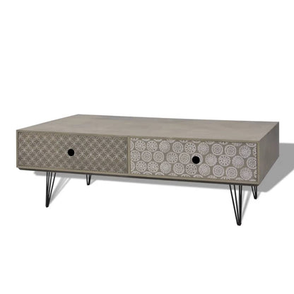 Coffee Table Grey - 100×60×35cm