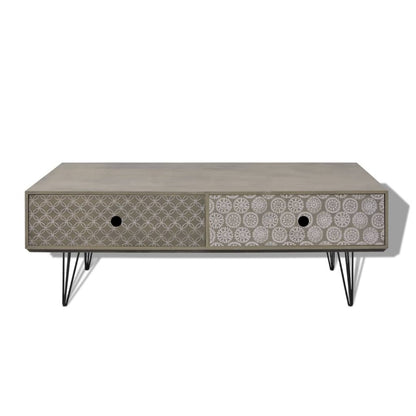 Coffee Table Grey - 100×60×35cm