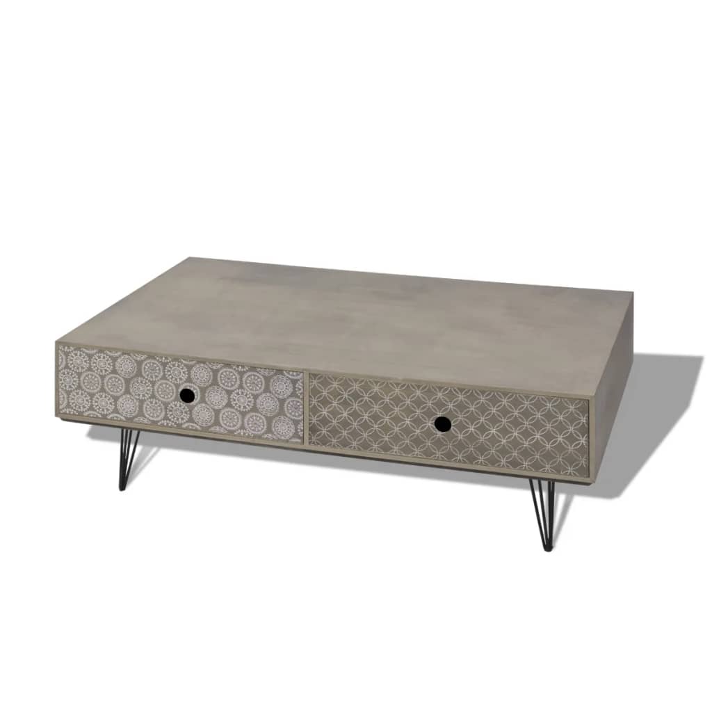 Coffee Table Grey - 100×60×35cm