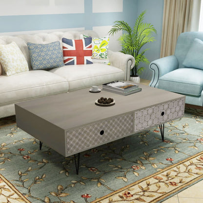 Coffee Table Grey - 100×60×35cm