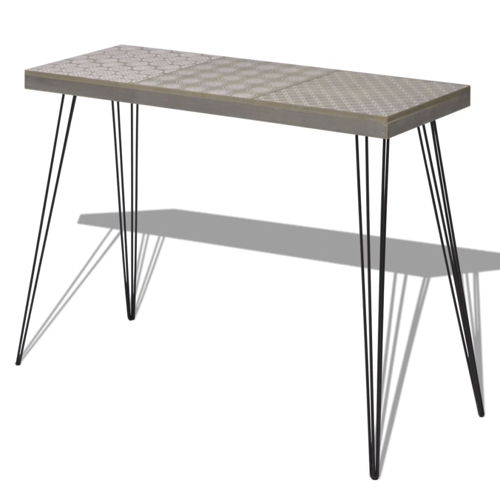 Console Table Grey - 90×30×71.5cm