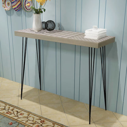 Console Table Grey - 90×30×71.5cm