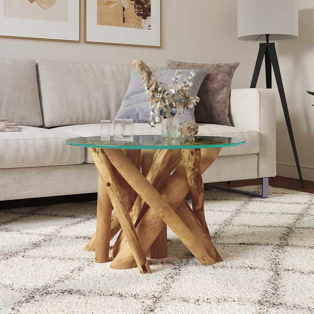 Coffee Table Solid Teak 60 cm - 50×40cm