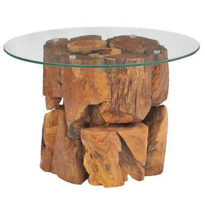 Coffee Table Solid Teak 60 cm - 60×0.8cm