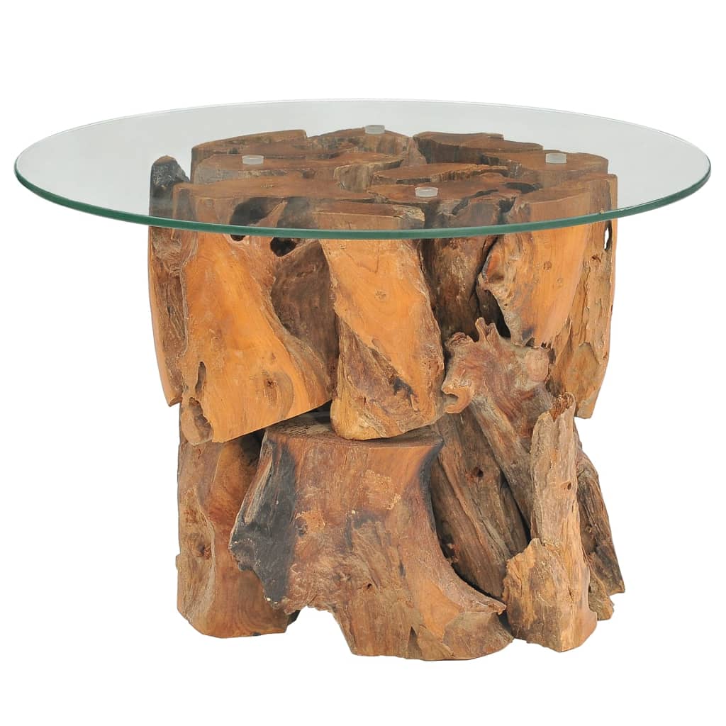 Coffee Table Solid Teak 60 cm - 60×0.8cm