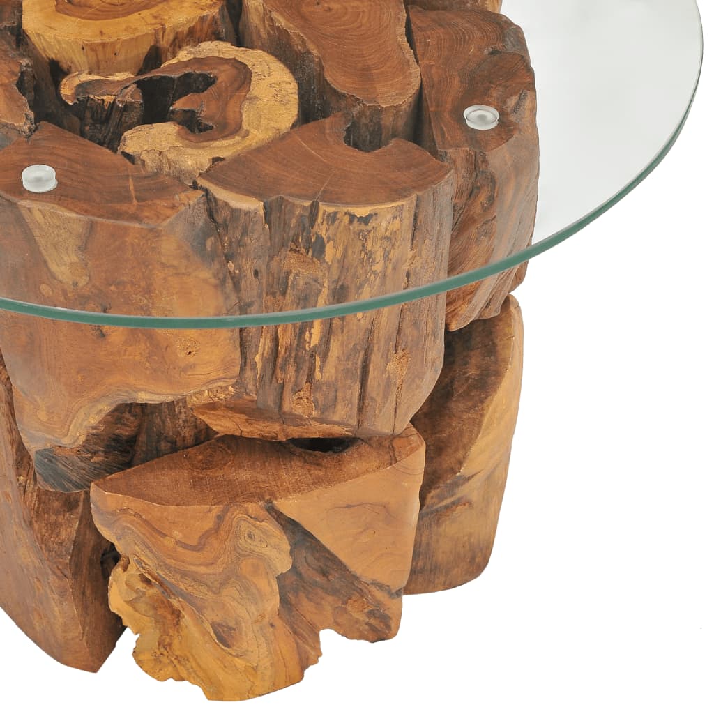 Coffee Table Solid Teak 60 cm - 60×0.8cm