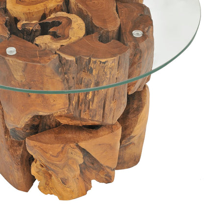 Coffee Table Solid Teak 60 cm - 60×0.8cm