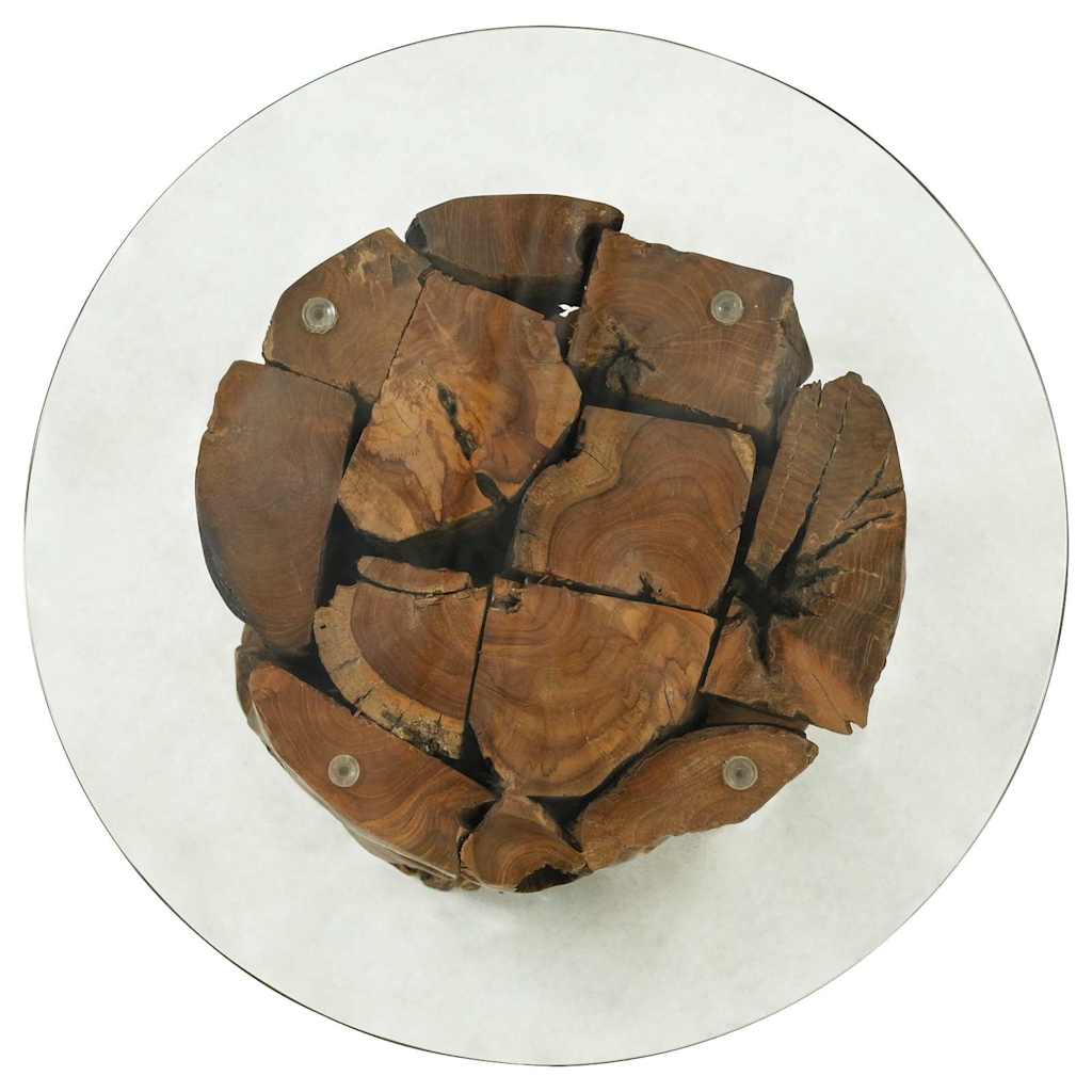 Coffee Table Solid Teak 60 cm - 60×0.8cm