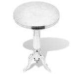 Side Table Round Aluminium Silver