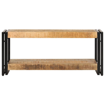 TV Cabinet Solid Mango Wood With a Shelf