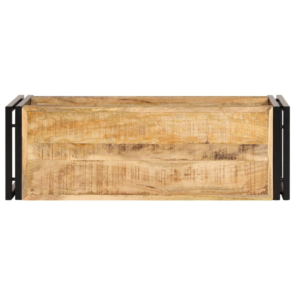 TV Cabinet Solid Mango Wood With a Shelf