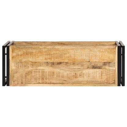 TV Cabinet Solid Mango Wood With a Shelf