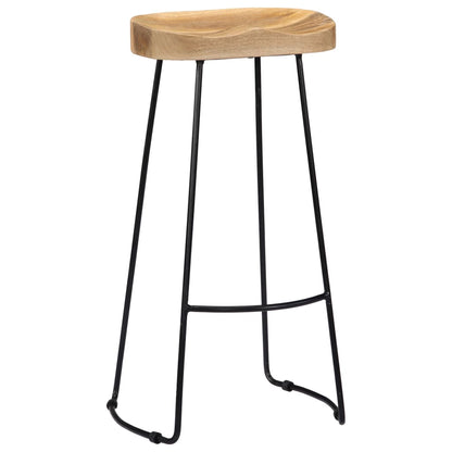 Wood bar stool - Black 45x40x78cm