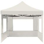 Professional Folding Party Tent with Walls Aluminium - Cream