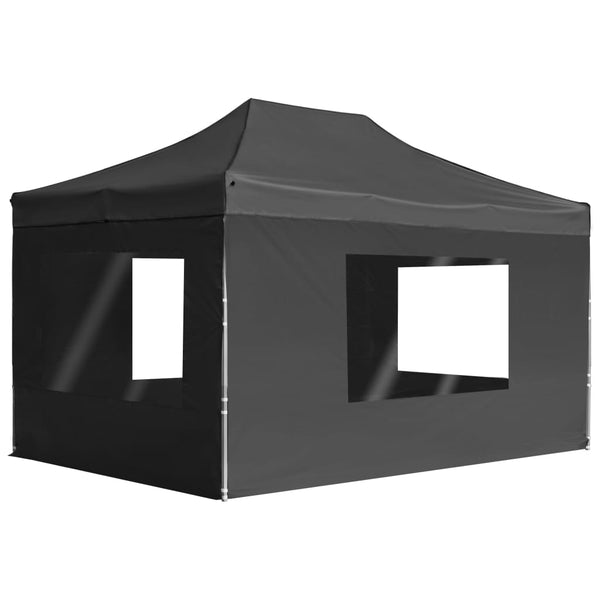  Professional Folding Party Tent with Walls Aluminium  Anthracite