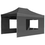 Professional Folding Party Tent with Walls Aluminium  Anthracite