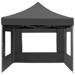 Professional Folding Party Tent with Walls Aluminium  Anthracite