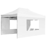Professional Folding Party Tent with Walls Aluminium White
