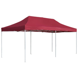 Professional Folding Party Tent Aluminium - Wine Red
