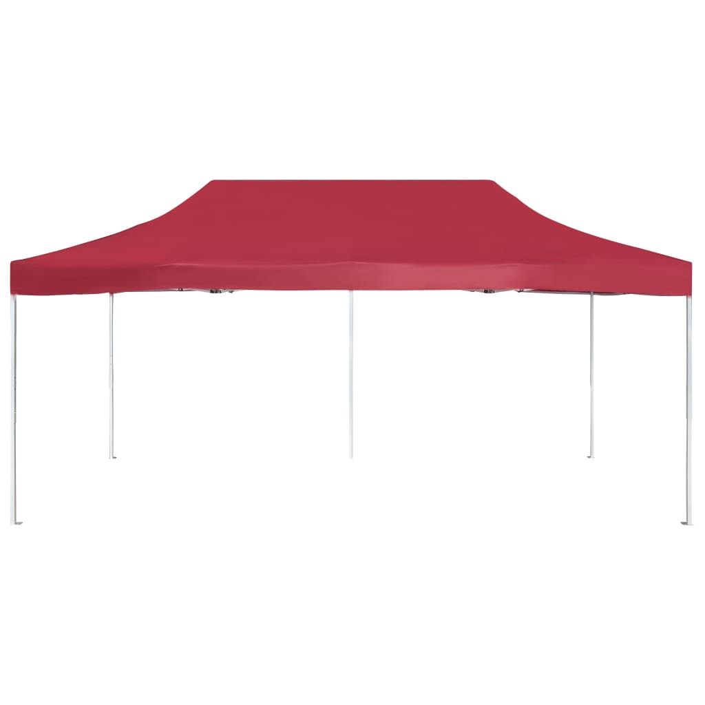 Professional Folding Party Tent Aluminium - Wine Red