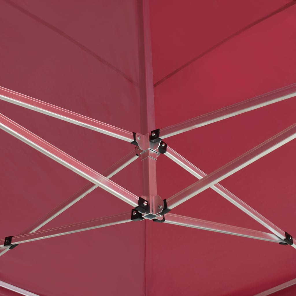 Professional Folding Party Tent Aluminium - Wine Red