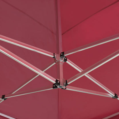 Professional Folding Party Tent Aluminium - Wine Red