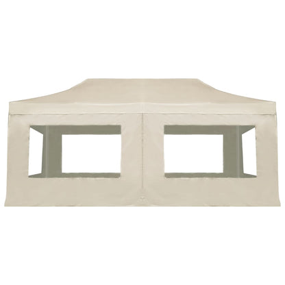 Professional Folding Party Tent with Walls Aluminium/Cream