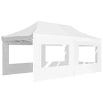 Professional Folding Party Tent with Walls Aluminium, White