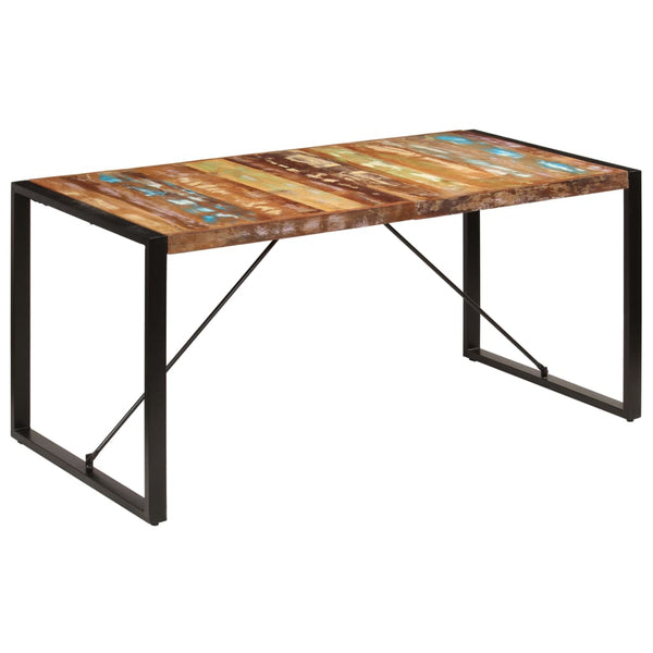  Rustic Solid Reclaimed Wood Dining Table 160cm Kitchen Table