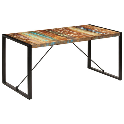 Rustic Solid Reclaimed Wood Dining Table 160cm Kitchen Table