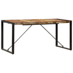 Rustic Solid Reclaimed Wood Dining Table 160cm Kitchen Table