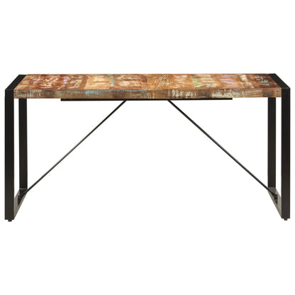 Rustic Solid Reclaimed Wood Dining Table 160cm Kitchen Table