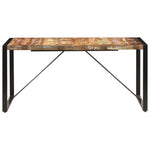 Rustic Solid Reclaimed Wood Dining Table 160cm Kitchen Table