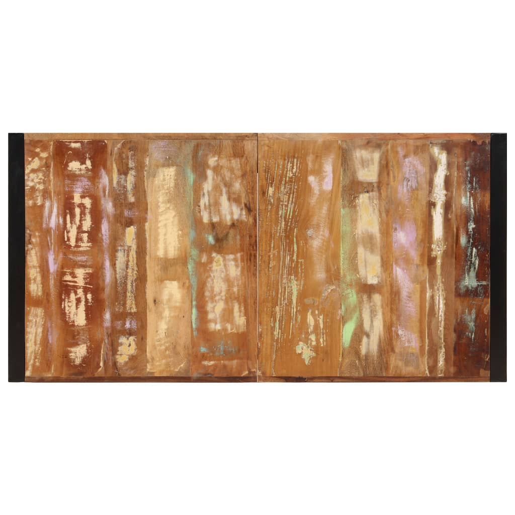 Rustic Solid Reclaimed Wood Dining Table 160cm Kitchen Table