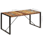 Rustic Solid Reclaimed Wood Dining Table 160cm Kitchen Table