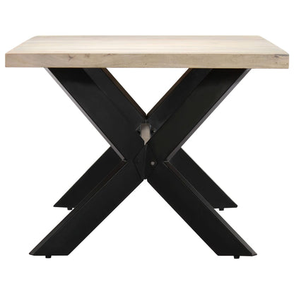 Dining Table Solid Bleached Mango Wood