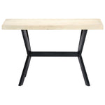 Dining Table White Solid Mango Wood