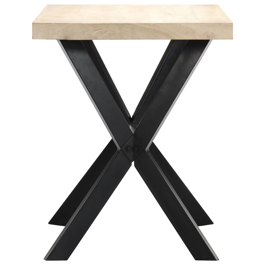 Dining Table White Solid Mango Wood
