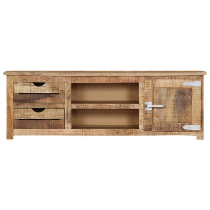 TV Cabinet 2 Drawers Solid Mango Wood