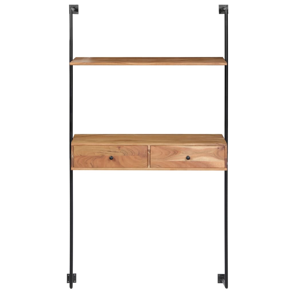 Wall Desk Solid Acacia Wood