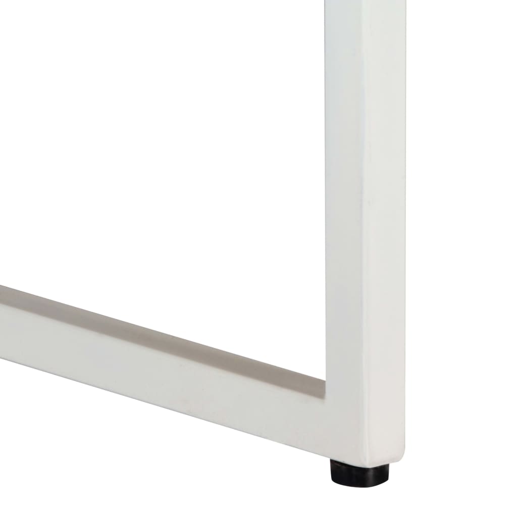 Coffee Table Solid Mango Wood, White